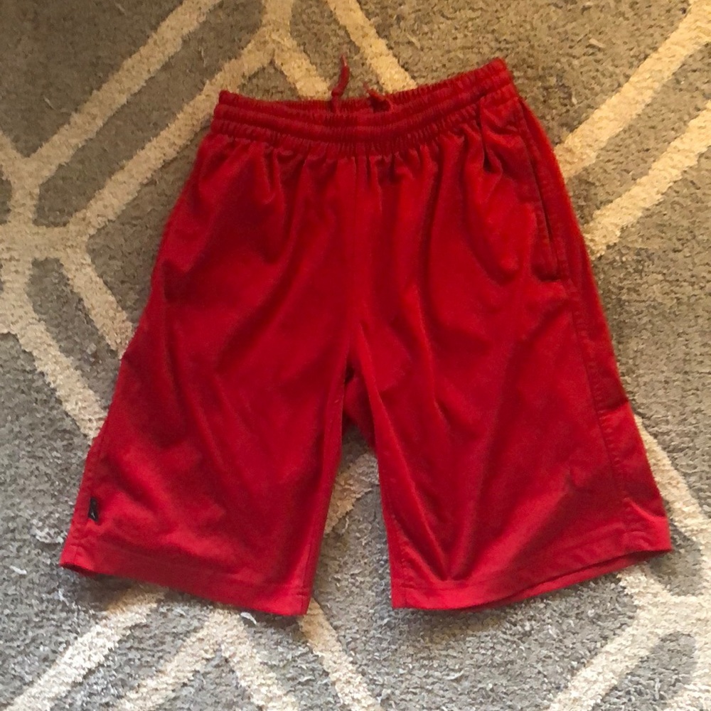Air Jordan shorts. |Red| Pockets